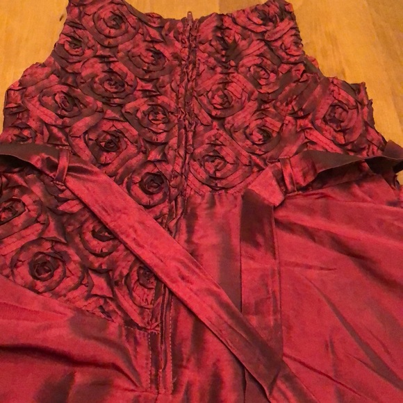 - 🎟🎭Isabella and Chloe Burgundy party dress girls 7 - Picture 4 of 6